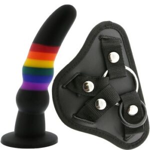 Colourful Love Dildo with Strap-On