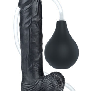 LoveToy: Squirt Extreme Dildo, 23 cm, svart