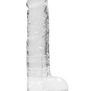 RealRock: Crystal Clear Realistic Dildo, 19 cm