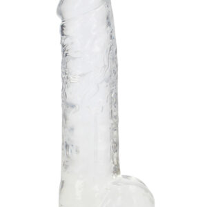 RealRock: Crystal Clear Realistic Dildo, 25.4 cm