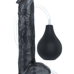 LoveToy: Squirt Extreme Dildo, 28 cm, svart