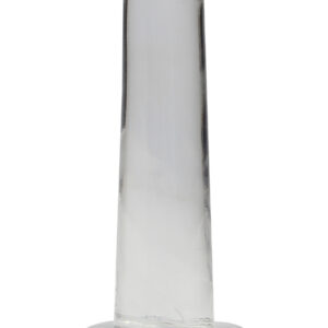 RealRock: Crystal Clear Non Realistic Dildo, 13.5 cm