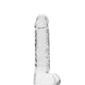 Clear Dildo Med Sugpropp 17cm