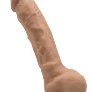 Dual Density Dildo med pung 18 cm