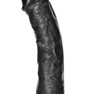 RealRock: Curved Realistic Dildo, 15,5 cm, svart