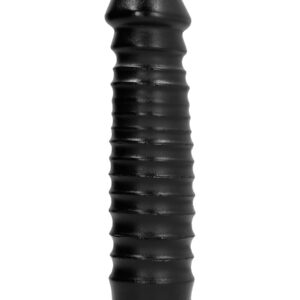 All Black: Ribbed Dildo, 26 cm