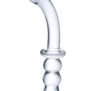 Gläs: Ribbed, G-Spot Glass Dildo