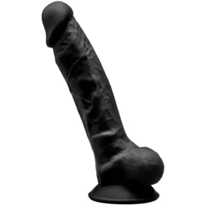 Dual Density Black Dildo 18 cm