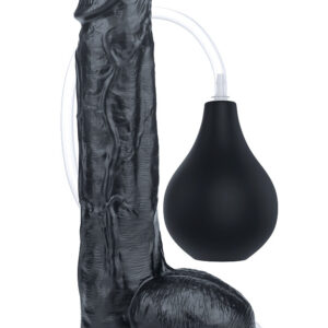 LoveToy: Squirt Extreme Dildo, 26 cm, svart