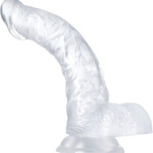 B Yours: Diamond Luster Dildo, 21.5 cm, transparent