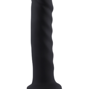 Hismith: KlicLok Silicone Dildo, 19.5 cm, svart