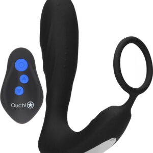 Ouch! Electro: E-Stim & Vibration Butt Plug with Ring