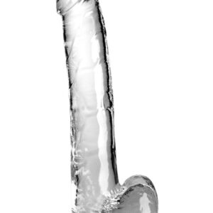 King Cock Clear: Dildo with Balls, 30.5 cm, transparent