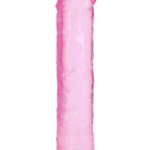 RealRock: Crystal Clear Straight Realistic Dildo, 23 cm, rosa