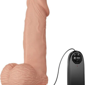 Beautiful Zebulon: Glide & Slide-Skin Vibrating Dildo, 19 cm