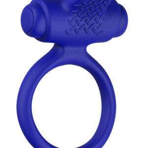 B Swish Bcharmed Basic Cock Ring Blue Penisring med vibrator