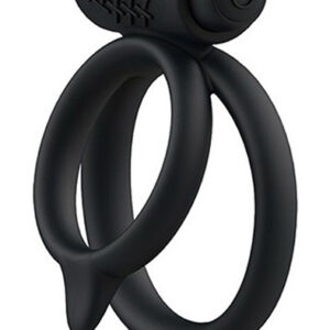 B Swish Bcharmed Basic Plus Black Penisring med vibrator