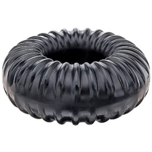 Perfect Fit Ribbed Ring Black Penisring