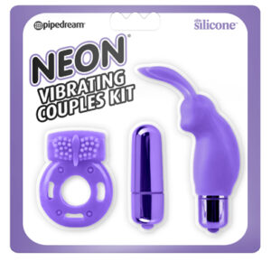 Pipedream Neon Vibrating Kit Purple Paket för par