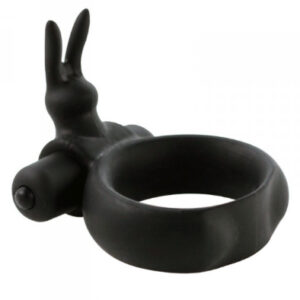 TOYZ4LOVERS Timeless Vibring Black Penisring med rabbit