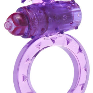 ToyJoy Flutter Ring Vibrating Ring Purple Penisring med vibrator