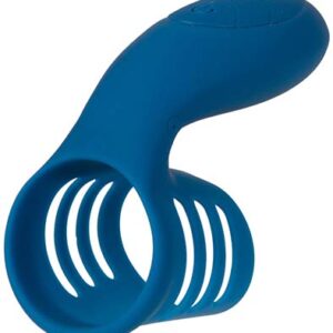 Vibrating Silicone Clit Tickling Ring Penisring med vibrator