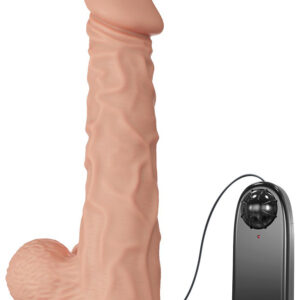 Beautiful Buraq: Glide & Slide-Skin Vibrating Dildo, 24 cm