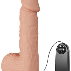 Beautiful Catoblepas: Glide & Slide-Skin Vibrating Dildo, 21 cm