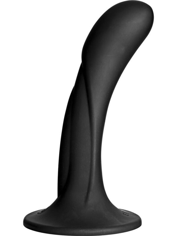 Doc Johnson: G-Spot Silicone Dildo, 17 cm, svart