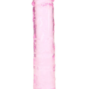 RealRock: Crystal Clear Straight Realistic Dildo, 14.5 cm, rosa