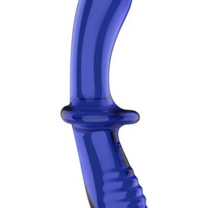 Satisfyer Double Crystal Glass Dildo, Blue