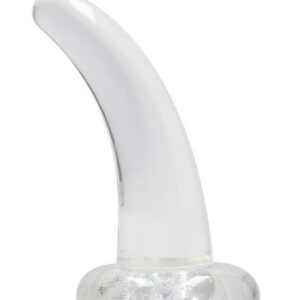 Crystal Clear non realistic dildo 11 cm, Clear