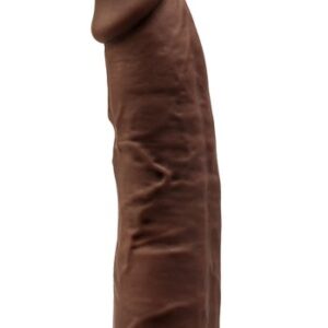 Dual Density Dildo Brun 15 cm