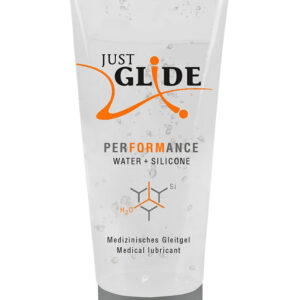 Just Glide: Performance, Vatten- och Silikonbaserat Glidmedel, 200 ml