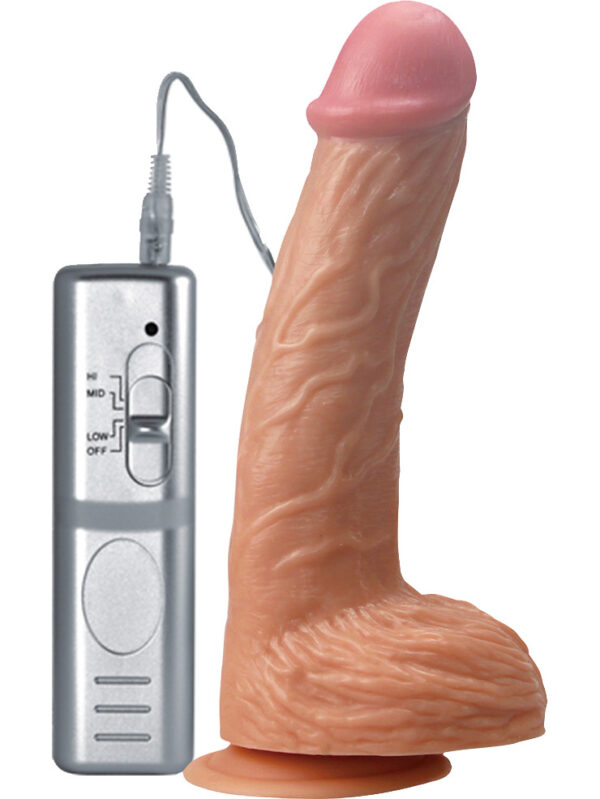 LoveToy: Real Extreme Extra Girth Dildo Vibrator, 22 cm