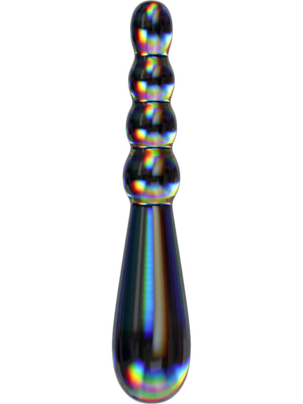 LoveToy: Twilight Gleam Glass Dildo, Rising Ripples