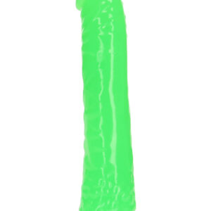 RealRock: Glow in the Dark Realistic Dildo, 18 cm, grön