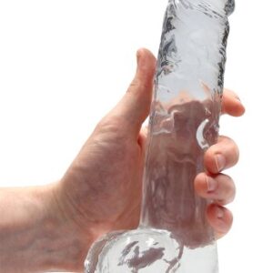 Crystal Clear dildo 22 cm, Clear