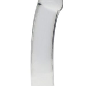 Crystal Clear non realistic dildo 17 cm, Clear