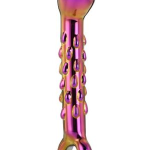 Glamour Glass Ribbed G-Spot dildo