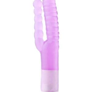 Auxfun: Ribbed Double Dildo 3XLR Attachment