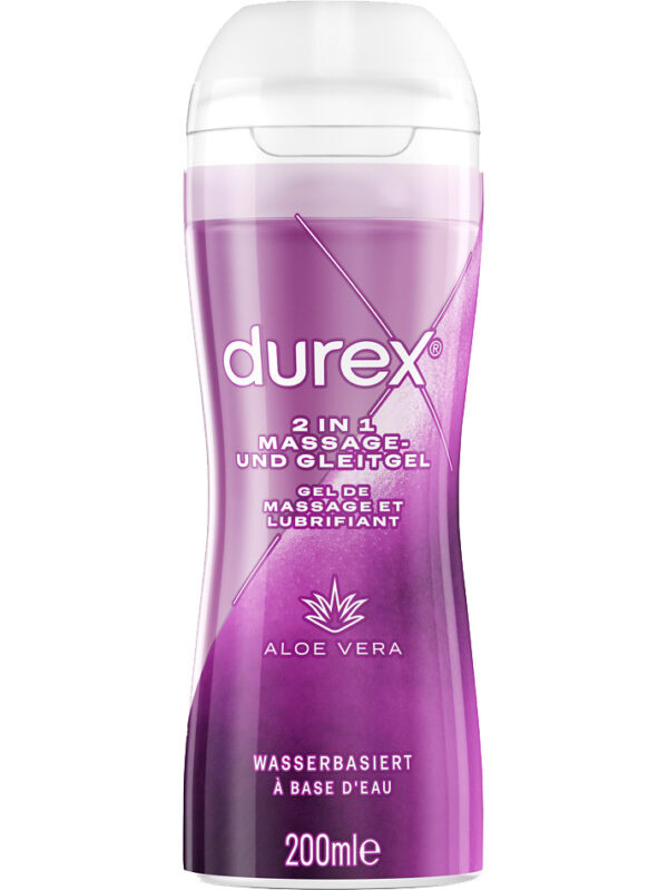 Durex Play Massage 2-in-1: Aloe Vera, Glidmedel/Gel, 200 ml