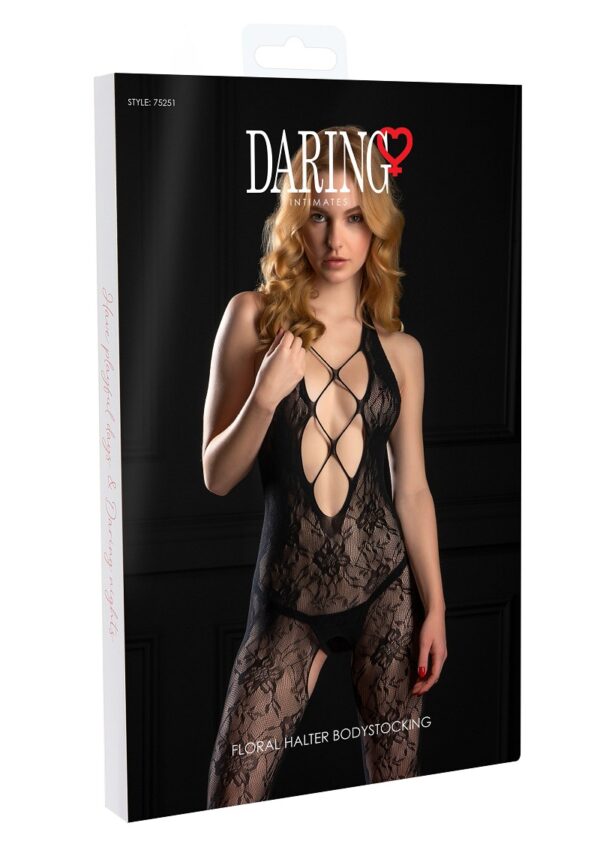 Floral Halter Bodystocking Daring Intimates