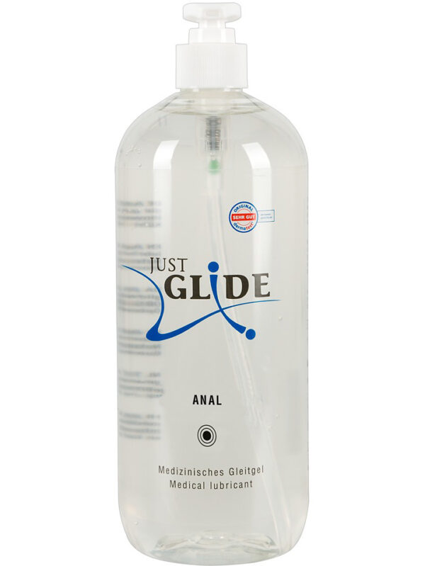 Just Glide Anal: Vattenbaserat Glidmedel, 1000 ml