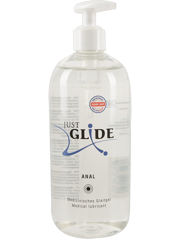 Just Glide Anal: Vattenbaserat Glidmedel, 500 ml