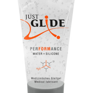 Just Glide: Performance, Vatten- och Silikonbaserat Glidmedel, 20 ml