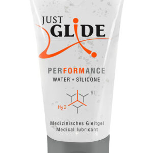 Just Glide: Performance, Vatten- och Silikonbaserat Glidmedel, 50 ml