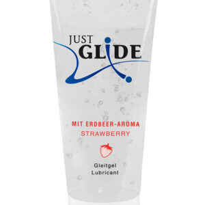 Just Glide: Strawberry, Vattenbaserat Glidmedel, 200 ml