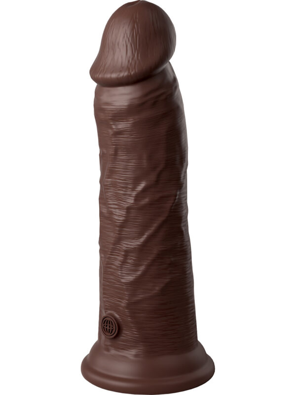 King Cock Elite: Dual Density Silicone Cock, 22 cm, mörk