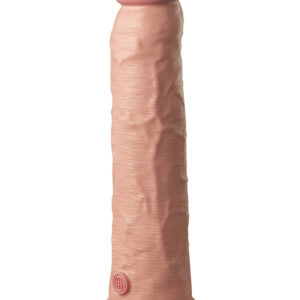 King Cock Elite: Dual Density Silicone Cock, 25 cm, ljus